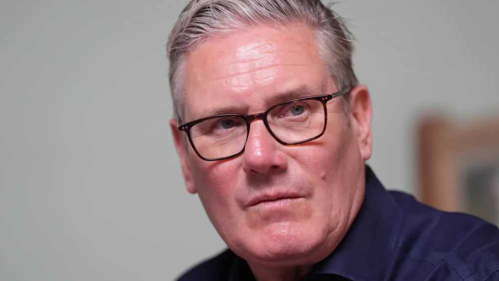 Sir Keir Starmer looking stern