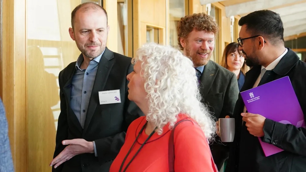 Stephen Gethins (left)