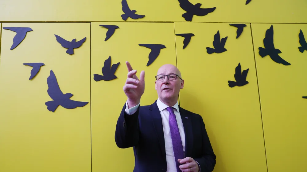John Swinney pointing