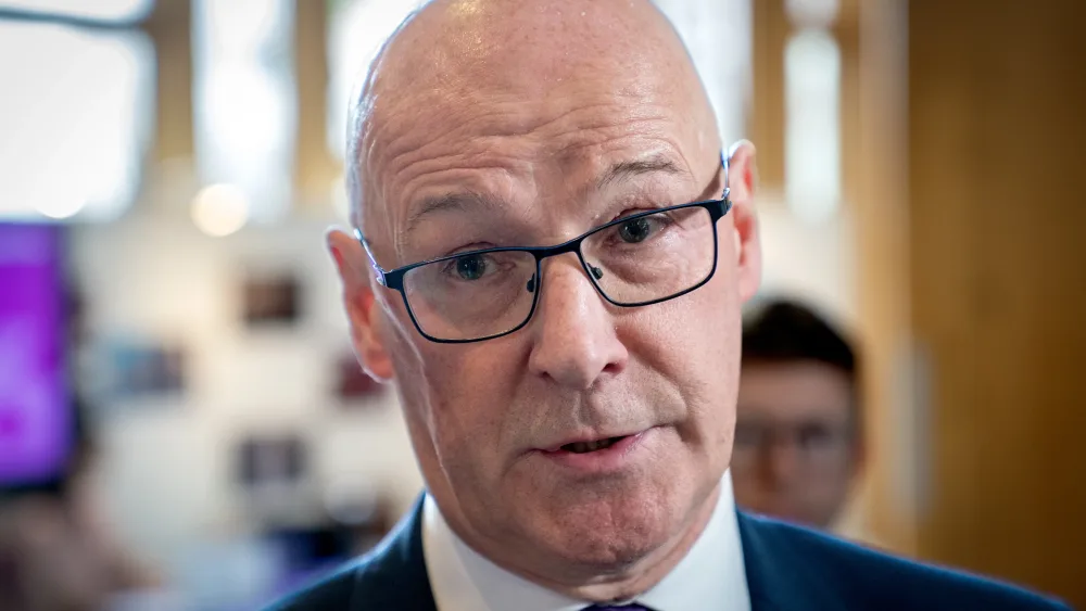 First Minister John Swinney has announced extra funding to help after residents in a former mining village were evacuated from their homes. (Jane Barlow/PA)