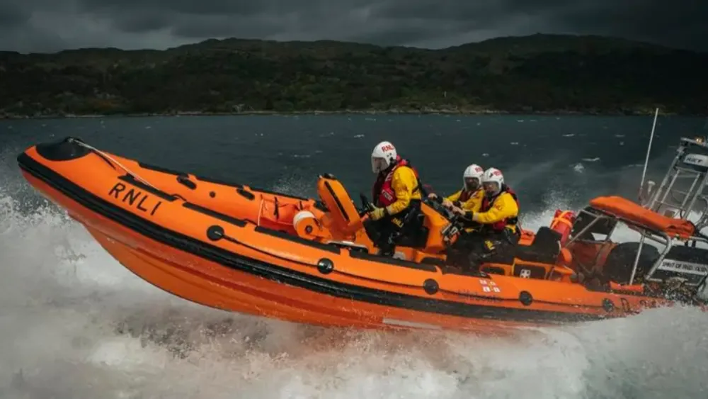 Kyle of Lochalsh RNLI lifeboat on the water