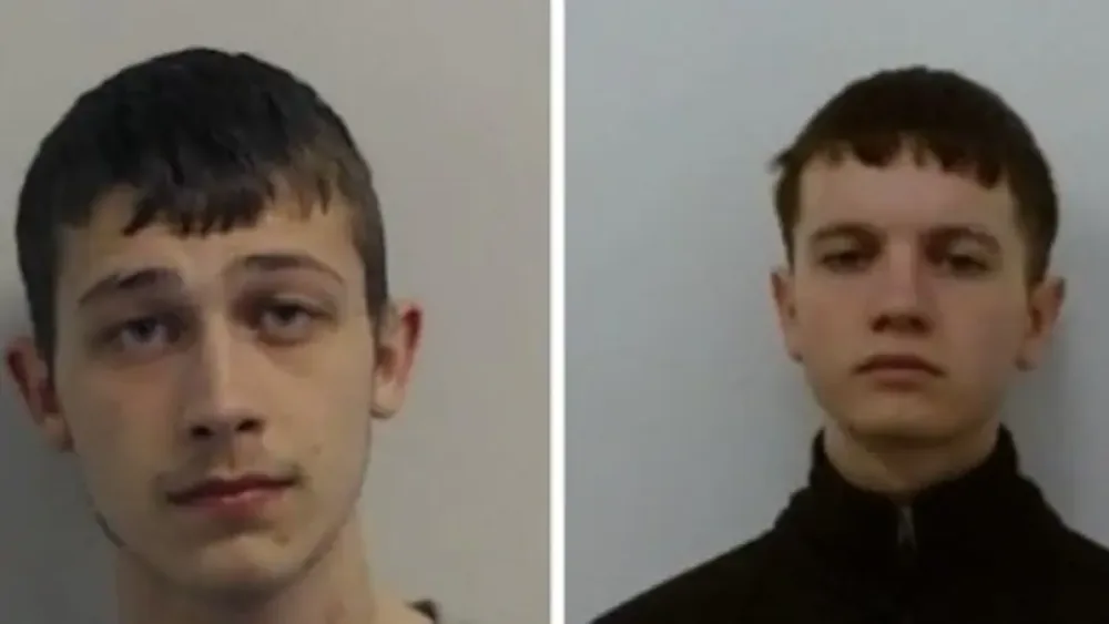 Handout mugshots of Cole Turley and Jay Stewart