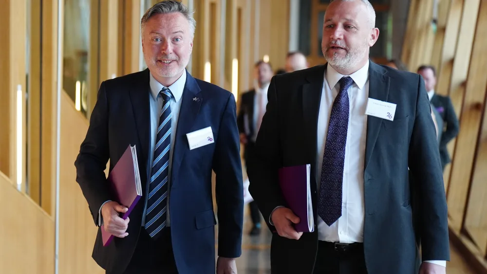 Tertiary education minister Alyn Smith (left) said the Scottish Government recognised the ‘challenges’ outlined in the SFC reports. (Jane Barlow/PA)
