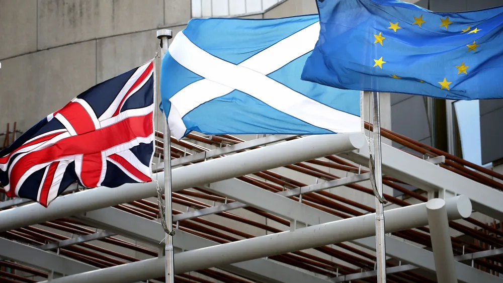 The Brexit referendum on June 23 2016 saw a majority of Scots vote to stay in the European Union, while the UK as a whole voted to leave. (Jane Barlow/PA)