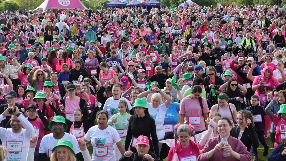 The crowds at Cancer Research UK’s Race for Life Glasgow May 17 2026
