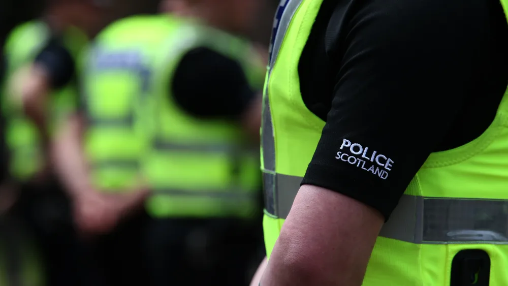 Police Scotland officers in uniform