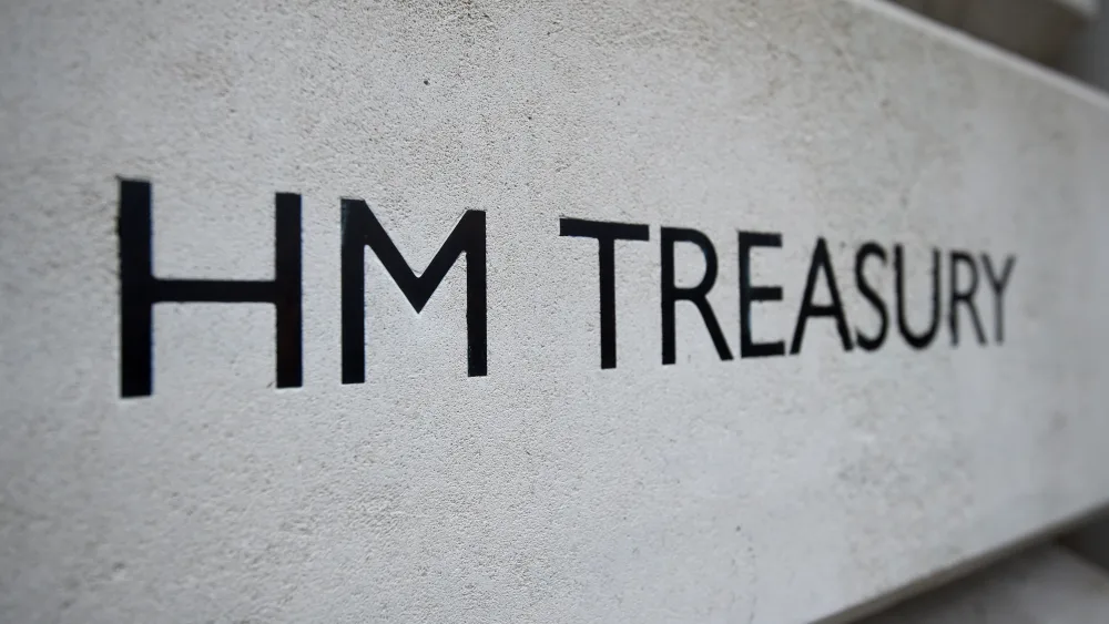 Treasury signage
